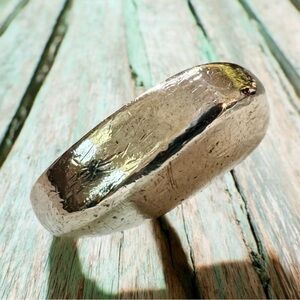 Antique Sterling Silver Peaked Dome Ring (5.75)